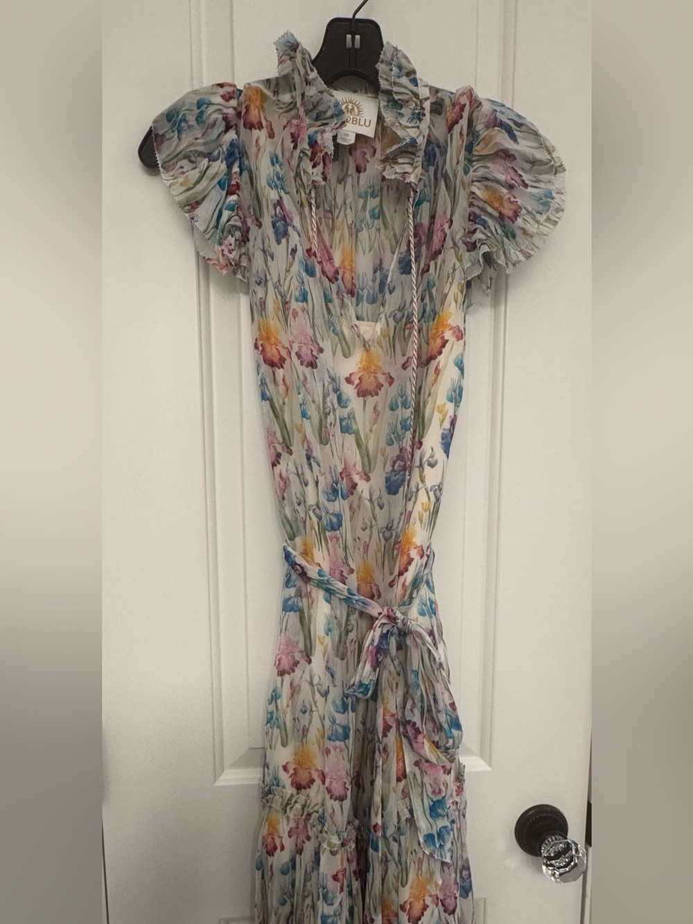 NIcoBlu Floral Ruffled Maxi Dress in Multicolor